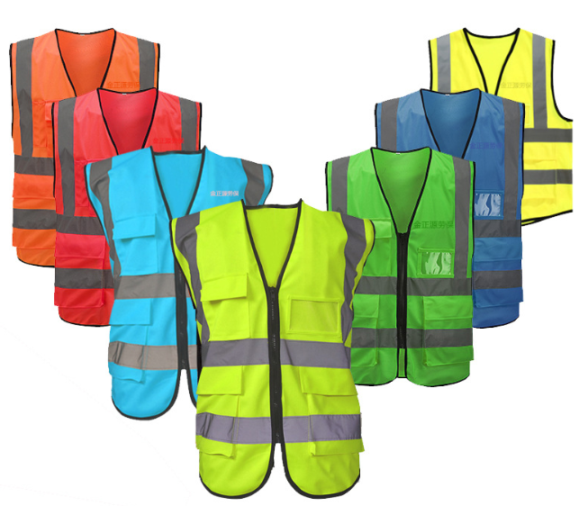 Reflective Vest multi-pocket traffic safety clothing - FREE SHIPPING