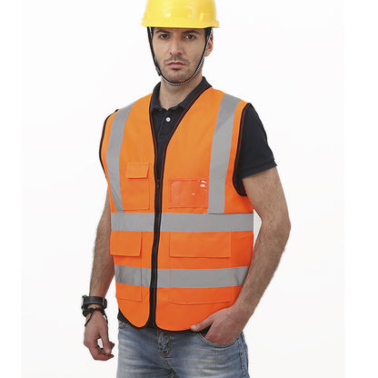 Reflective Vest multi-pocket traffic safety clothing - FREE SHIPPING