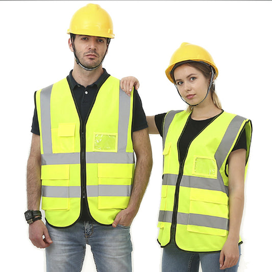 Reflective Vest multi-pocket traffic safety clothing - FREE SHIPPING